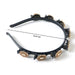 stylish gold stone headband