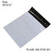 Tamper Proof Courier Bags(09X12 PLAIN 180 POD M1) - 100 pcs by Your Brand