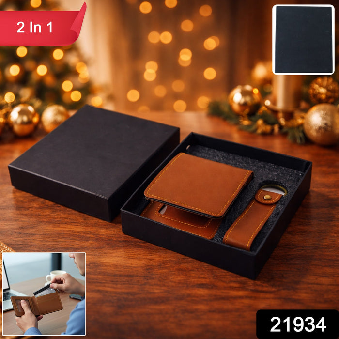 2 in 1 Men’s Wallet with Keychain Holder by Your Brand