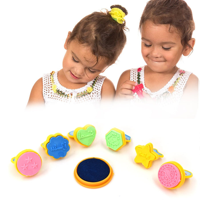 Unique Different Shape Stamps 7 pieces for Kids Prefect Gift for Teachers by Your Brand