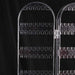 Clear acrylic earring display stand 4 panels detail India