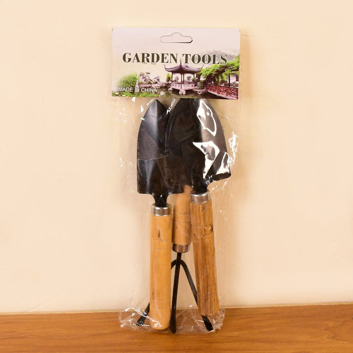 Garden Tool Kit Durable Hand Tools Set with Wooden Handle (3 Pc) by Your Brand