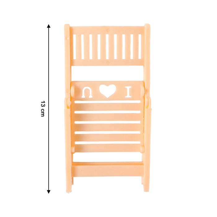 Mini Chair Shape Mobile Stand Holder (1 Pc / Peach Color) by Your Brand