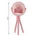 Portable Rechargeable LED Light Fan with Flexible Tripod Stand (1 Pc) by Your Brand