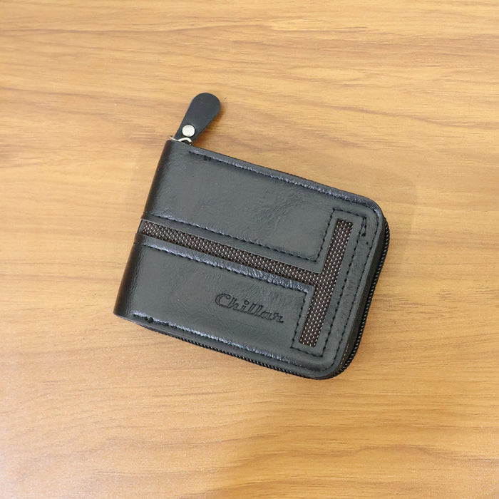 Compact Zip-Around Card Holder Wallet for Men & Women (1 Pc) by Your Brand