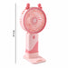 Portable USB Rechargeable Mini Fan with LED Light (1 Set) by Your Brand