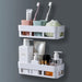 Wall-mounted corner caddy for shower, ABS plastic