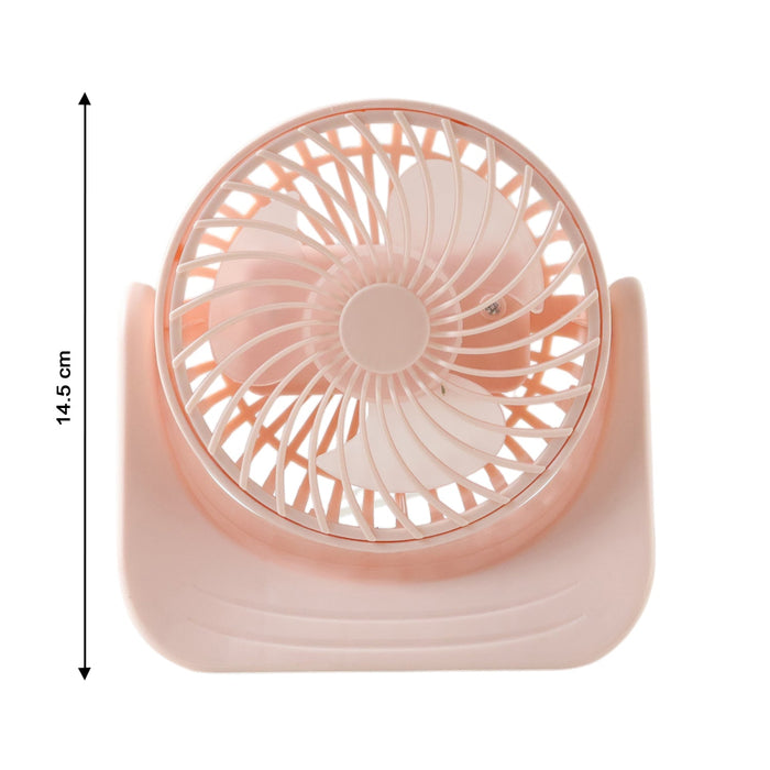 Plug and Play Silent Desktop Mini Fan with Adjustable Tilt Head (1 Pc) by Your Brand