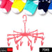 Clothes hanger with clips for drying
