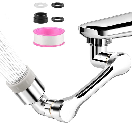 Dropdash 1080° Rotating Faucet Big Angle Swivel Splash Filter Faucet Dual Sprayer Bathroom Steel Sink - Handbags, Bags & Wallets