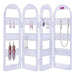 4-fold acrylic earring holder stand folded closed India