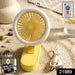 Portable Rechargeable Mini Table Fan with LED Light (1 Pc) by Your Brand