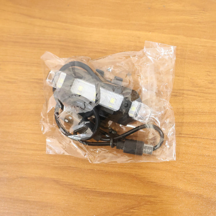 Rechargeable LED Bicycle Front & Rear Safety Light (1 Pc)
