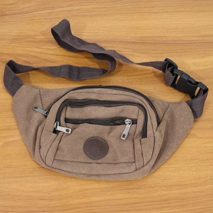 Stylish Canvas Waist Bag for Men & Women (1 Pc) by Your Brand