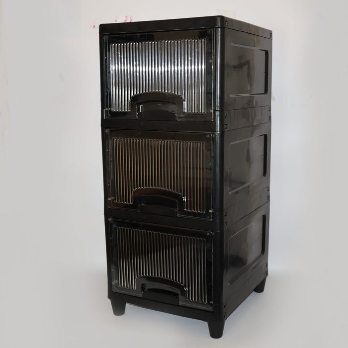 3-Layer Plastic Storage Drawer Cabinet