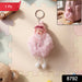 Cute Doll Plush Keychain with Soft Fur Ball (1 Pc) by Your Brand