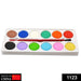 Painting Water Color Kit - 12 Shades and Paint Brush (13 Pcs) by Your Brand