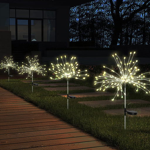 Colorful Multi Led Outdoor Solar Garden Lights (4 Pcs Set) by Your Brand