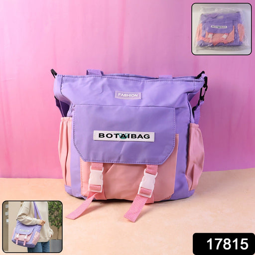 Trendy Multi-Pocket Shoulder Tote Sling Bag for Women & Girls (1 Pc) by Your Brand