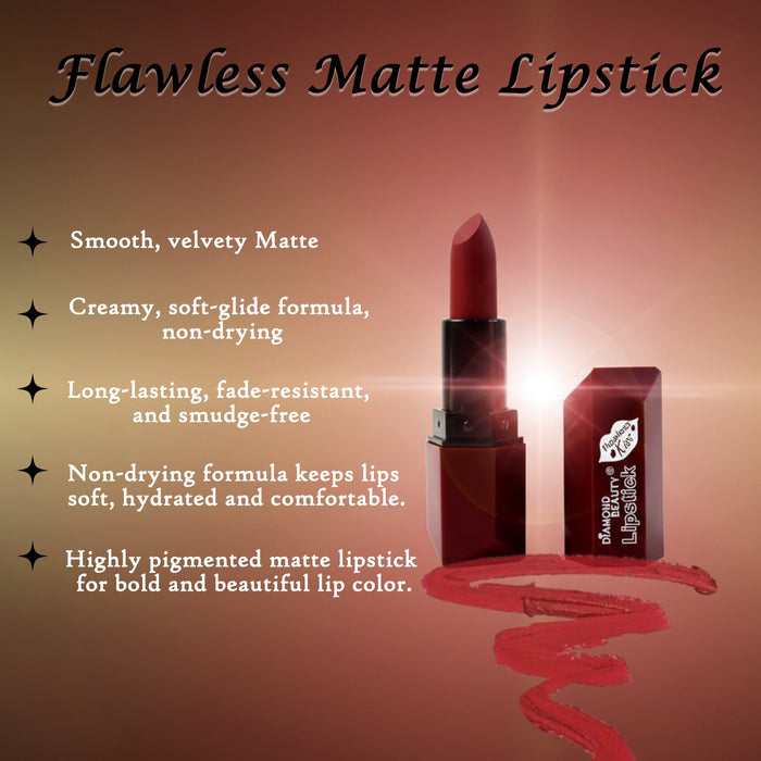 Diamond Beauty Flawless Kiss Matte Lipstick (1 Pc)