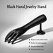 Elegant Black Hand-Shaped Jewelry Display Stand (1 Pc) by Your Brand