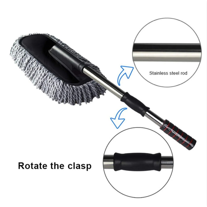 Car Duster, Long Retractable / Soft / Non-Slip / Handle by Your Brand