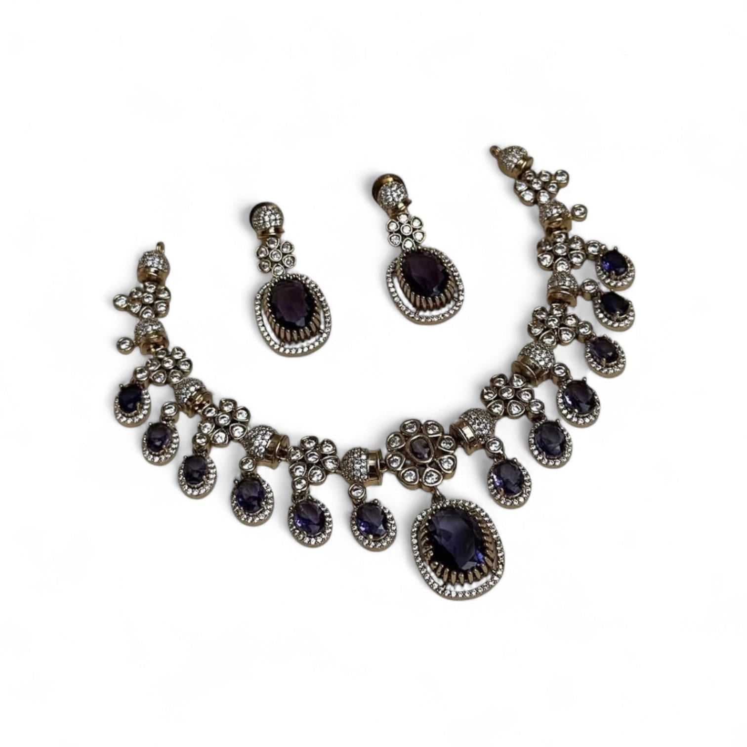 Zia Drop Victorian Necklace Set