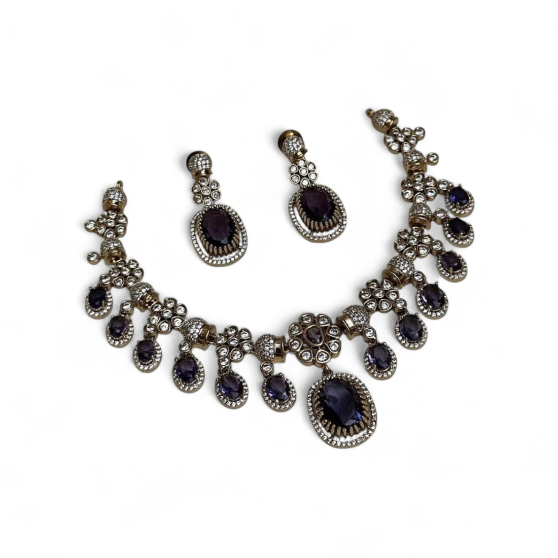 Zia Drop Victorian Necklace Set