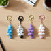 Cute Cartoon Cloud Stack Keychain with Bell (1 Pc , Mix Color) by Your Brand