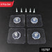 Self Adhesive Hooks Sticker | Screw Nut and Bolt Type (4 Pcs Set) by Your Brand