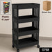 4-Layer Plastic Storage Rack with Wheels by Your Brand