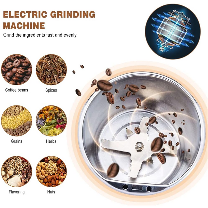  Portable 4-Blade Mini Grinder Blender - key feature close-up