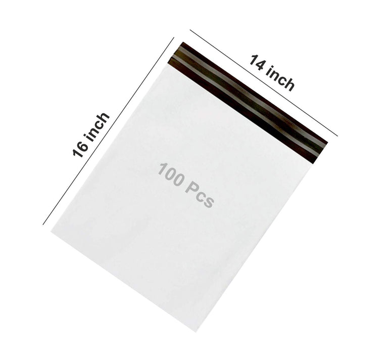 POD pouch Secure Tamper Proof Courier Bags,100 pcs (14 x 16 Inch) by Your Brand