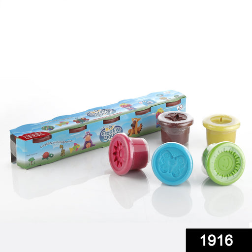 Non-Toxic Creative 100 Dough Clay 5 Different Colors, (Pack of 5 Pcs) by Your Brand