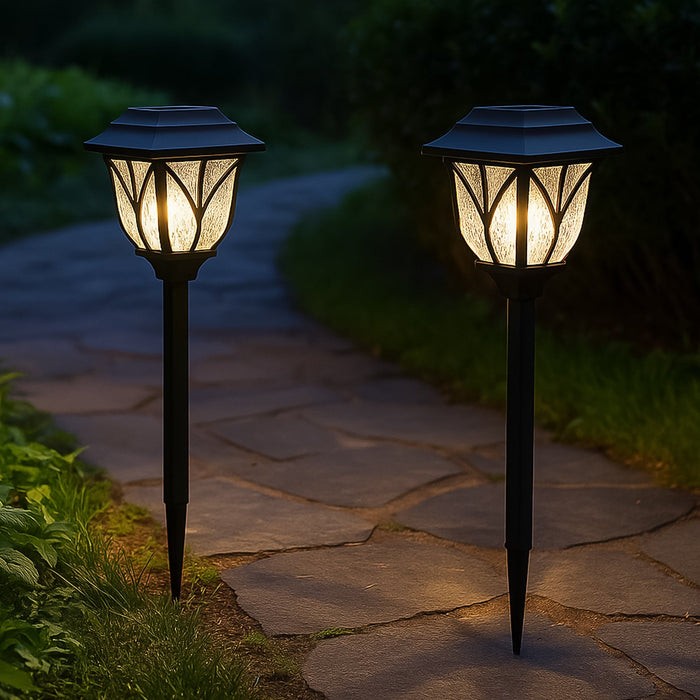 Solar Pathway Lights Outdoor Garden Lights (2 Pcs Set) by Your Brand