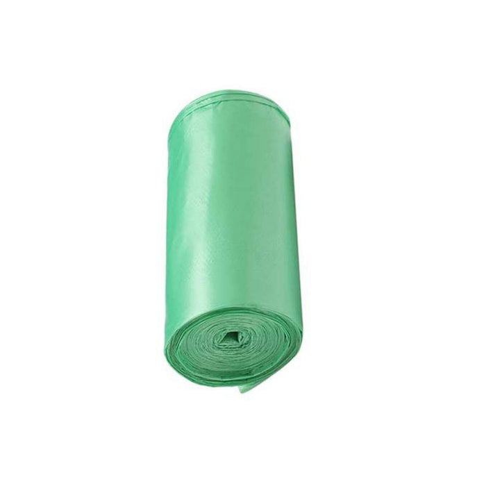 Bio-degradable Eco Friendly Garbage / Trash Bags Rolls (19" x 21") (Green) by Your Brand