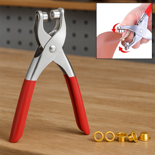 Grommet Setting Tool with 25 PCS Gold Eyelets Grommets Steel Hole Punch by Your Brand