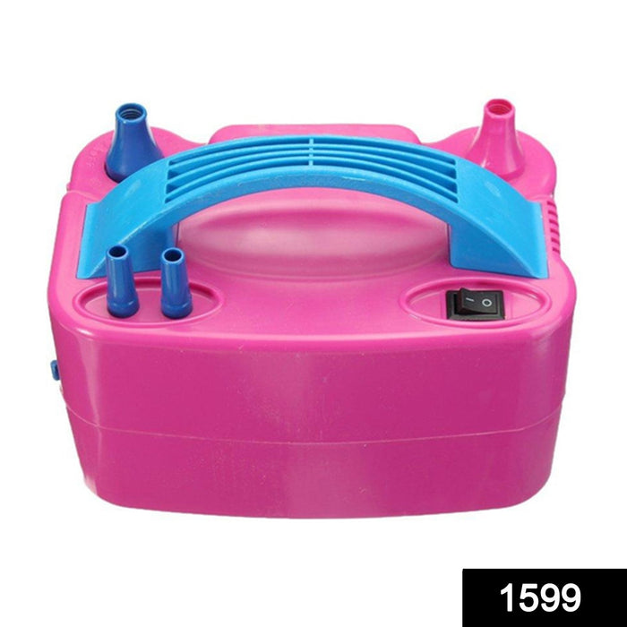 Portable Dual Nozzle Electric Balloon Blower Pump Inflator by Your Brand