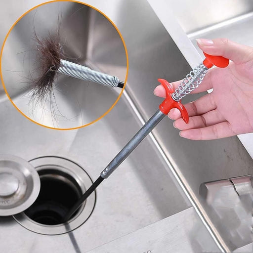Metal Wire Brush Sink Cleaning Hook Sewer Dredging Device by Your Brand