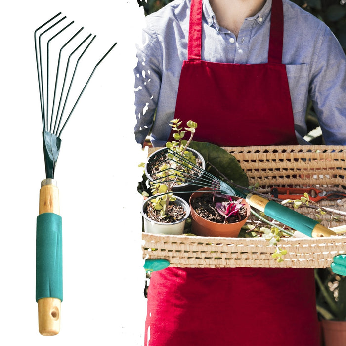 Stainless Steel Tooth Garden Leaf Rake by Your Brand