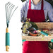 Stainless Steel Tooth Garden Leaf Rake by Your Brand