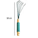 Stainless Steel Tooth Garden Leaf Rake by Your Brand
