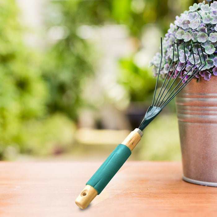 Stainless Steel Tooth Garden Leaf Rake by Your Brand