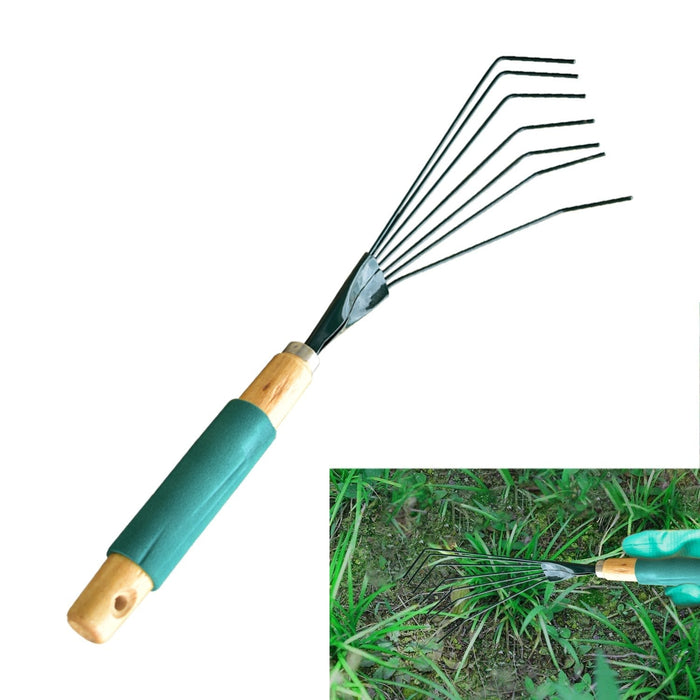 Stainless Steel Tooth Garden Leaf Rake by Your Brand