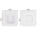 Heavy duty adhesive wall hooks