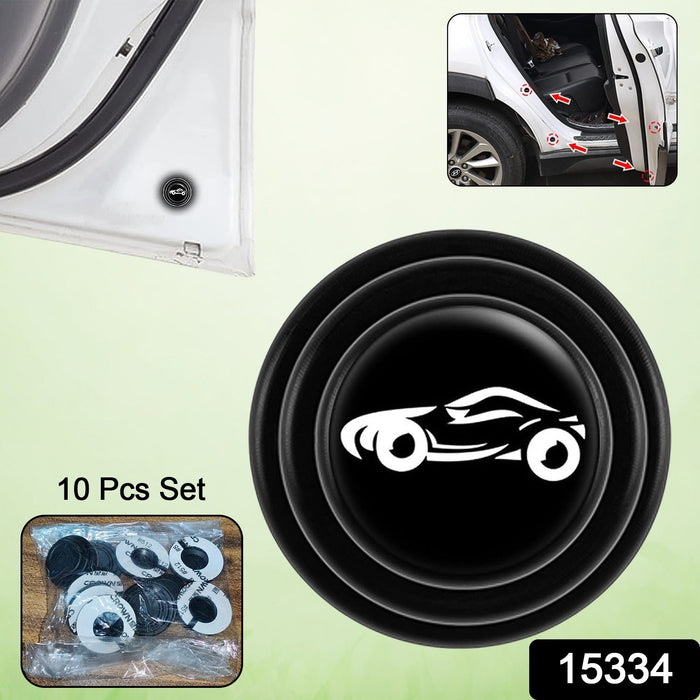 Car Door Shock Absorber Car Door Protection Sticker (10 Pcs Set) by Your Brand