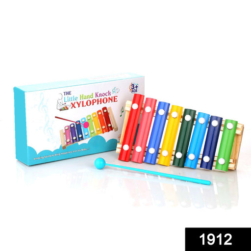 Wooden Xylophone Musical Toy for Children (MultiColor) by Your Brand