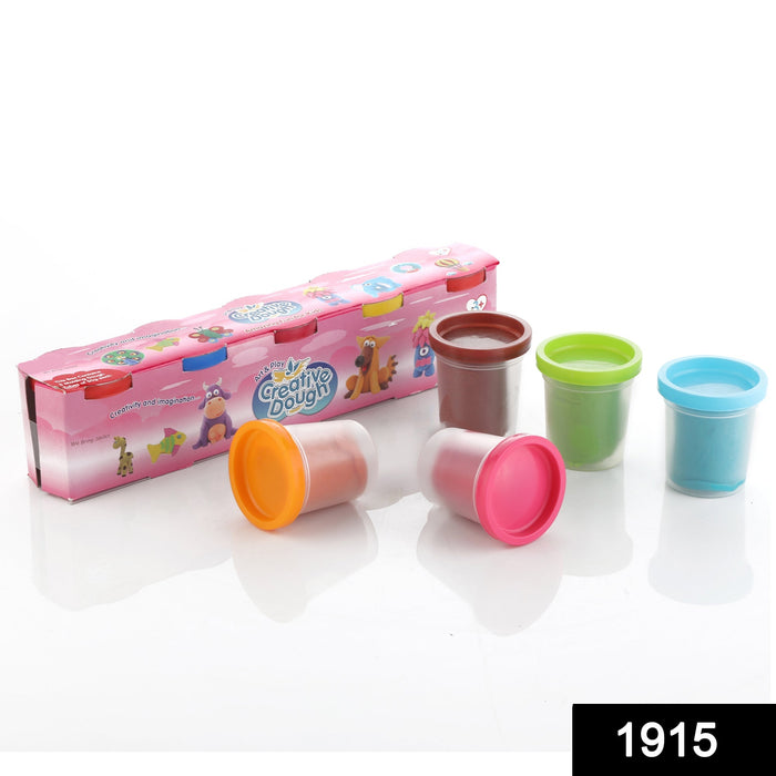 Non-Toxic Creative 50 Dough Clay 5 Different Colors (Pack of 5 Pcs) by Your Brand
