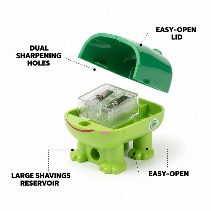 Train Double Hole Pencil Sharpener (1 Pc) by Your Brand