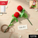 Romantic Artificial Rose Ring Box Stick – 2 Piece Flower Shaped by Your Brand